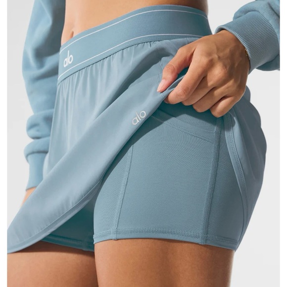 Alo Match Point Tennis Skirt NWT Celestial Blue - Picture 4 of 4